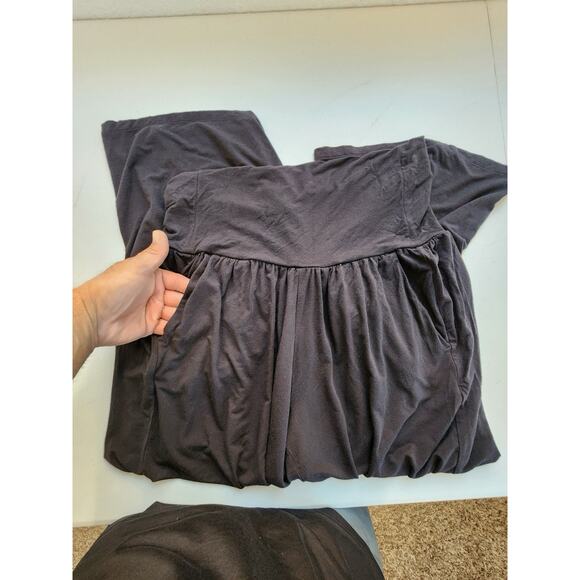 Athleta Pants Womens Large Black Lounge Wear Yoga Wideleg Boho Athletic Casual - Picture 4 of 14